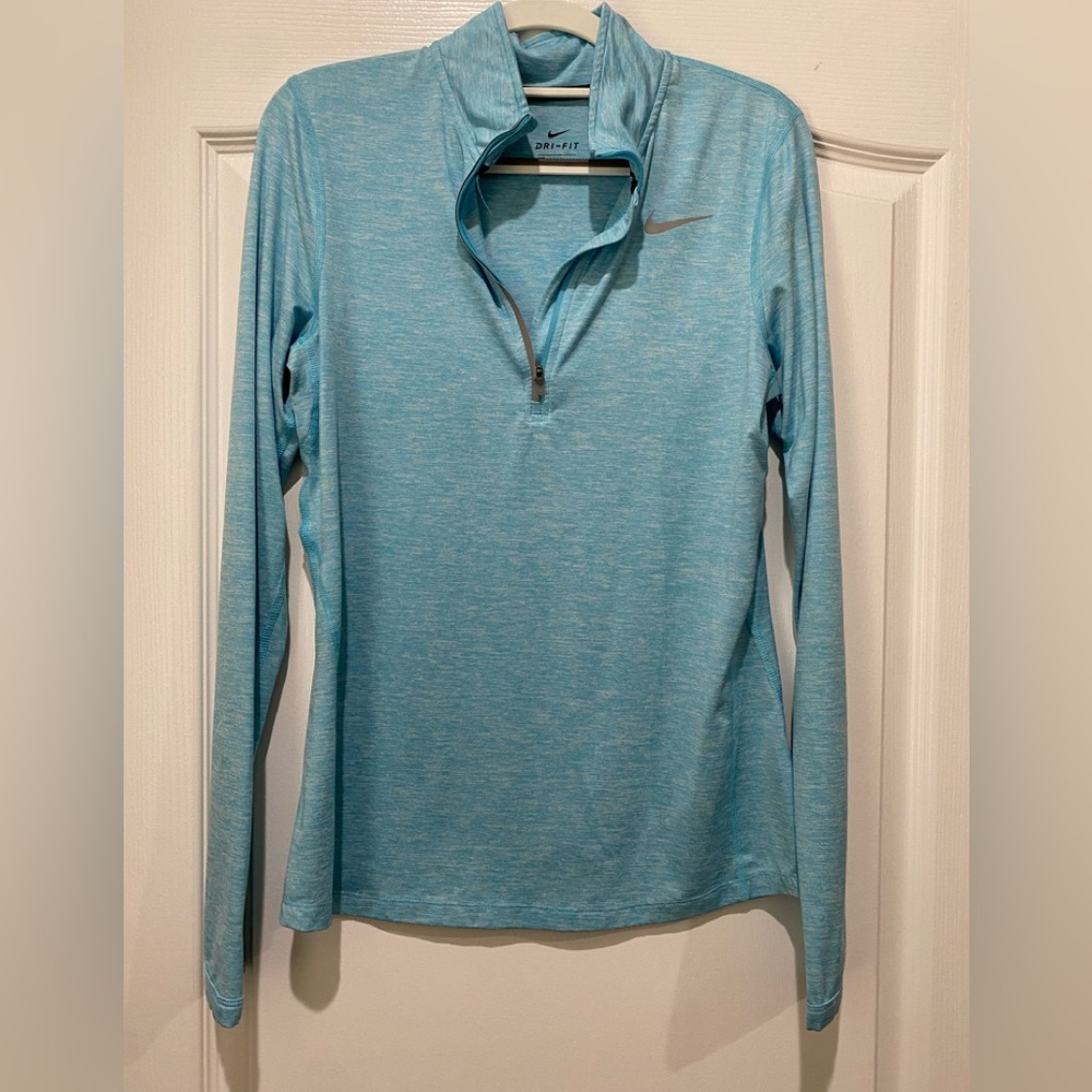 Nike Light Blue Dri-FIT Long Sleeve Shirt